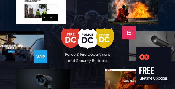 Police &amp; Fire Department and Security Business WordPress Theme