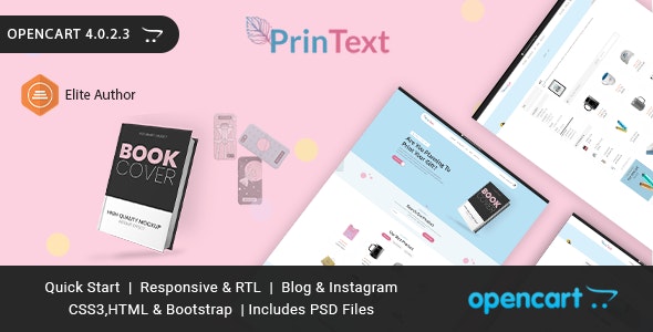 Printext - Printing Opencart Theme