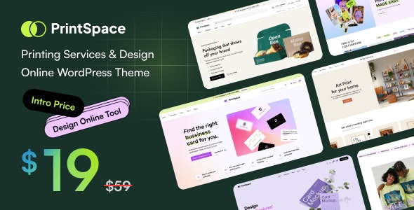 PrintSpace - Printing Services &amp; Design Online WooCommerce WordPress theme