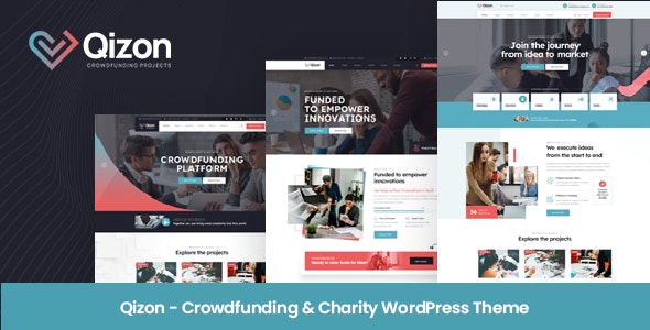 Qizon - Crowdfunding &amp; Charity WordPress Theme