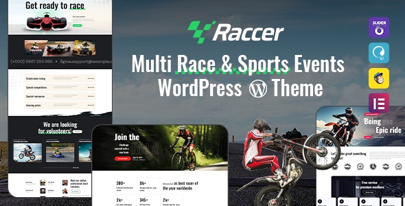 Raccer - Race &amp; Sports Events WordPress Theme