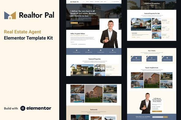 Realtor Pal - Real Estate Agent Elementor Pro Template Kit