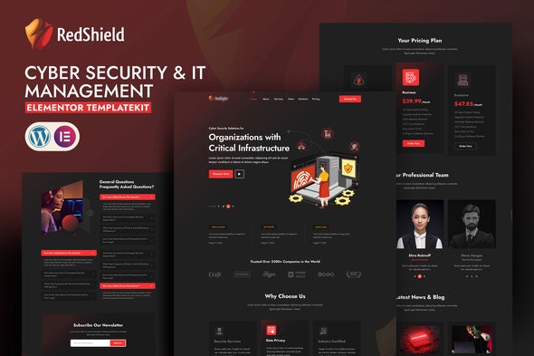 RedShield Cyber Security &amp; IT Management Template Kit