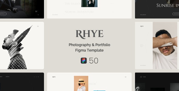 Rhye – Photography &amp; Portfolio Figma Template