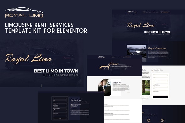 Royal Limo - Limousine Rent Services Template Kit
