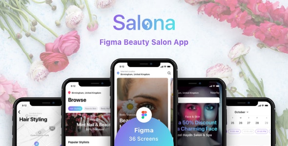 Salona - Figma Beauty Salon App