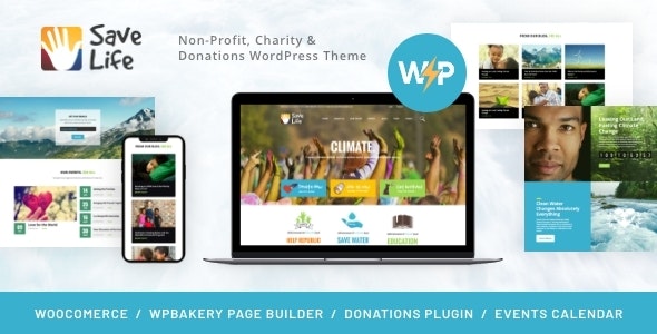 Save Life | Non-Profit, Charity &amp; Donations WordPress Theme