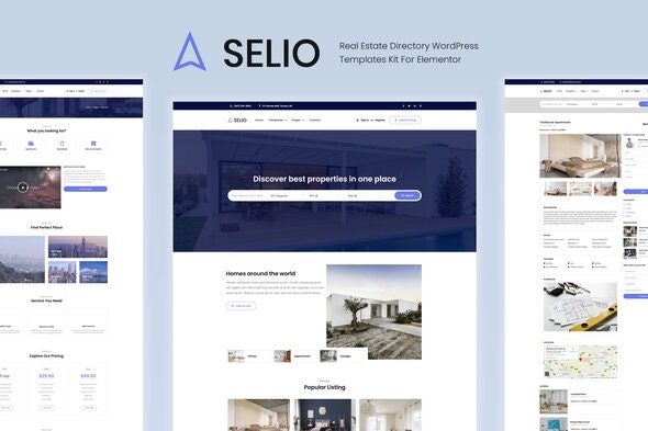 Selio - Real Estate Directory Template Kit