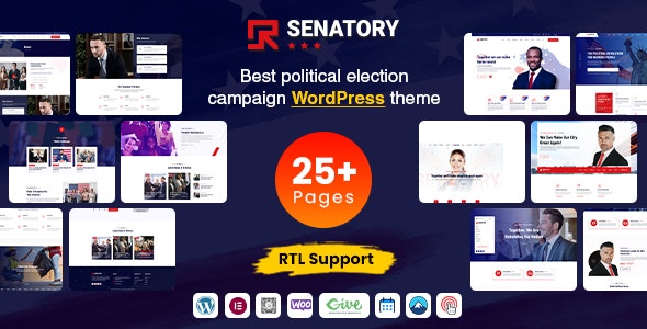 Senatory - Political Candidate WordPress Theme