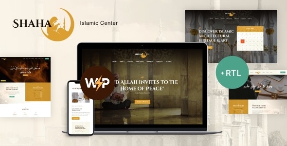 Shaha | Islamic Centre &amp; Mosque WordPress Theme + RTL + Elementor