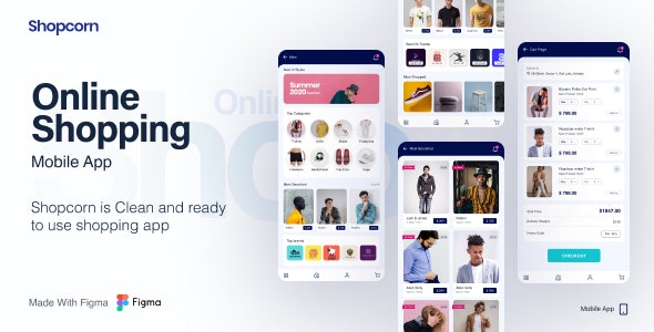 Shopcorn | Online Shopping Mobile Template
