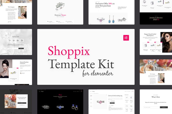 Shoppix - Jewellery Shop Elementor Template Kit