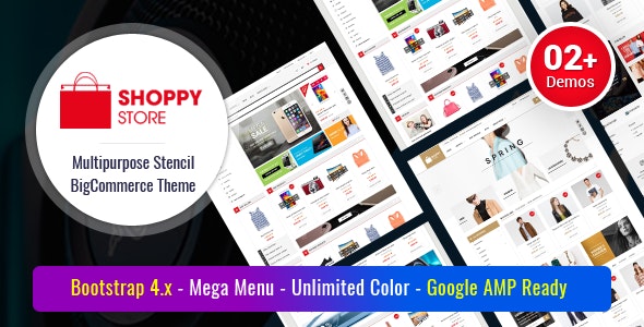 ShoppyStore - Multipurpose Stencil Responsive BigCommerce Theme &amp; Google AMP Ready