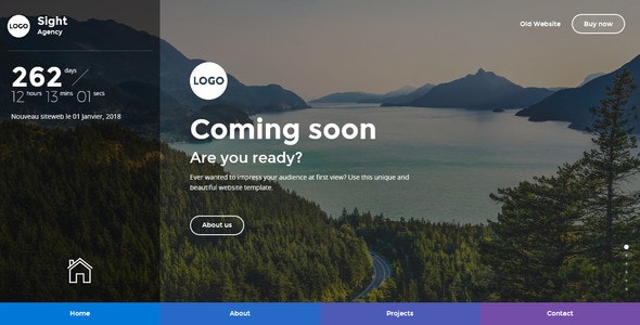 Sight - Beautiful and Creative Website Template for Coming Soon Page
