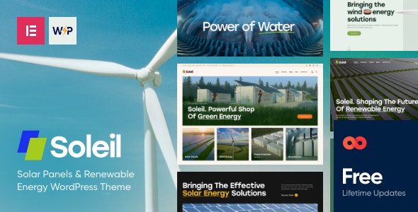 Soleil - Solar Panels &amp; Renewable Energy WordPress Theme
