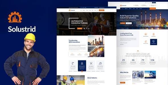 Solustrid - Factory &amp; Industrial Business HubSpot Theme