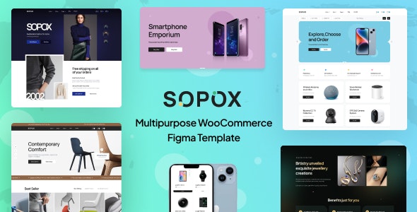 Sopox - Multipurpose WooCommerce Figma Template