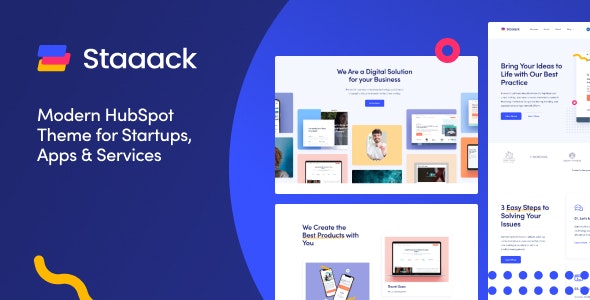 Staaack - Modern HubSpot Theme for Startups, Apps &amp; Services