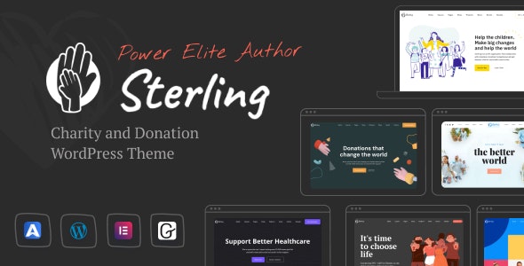 Sterling - Charity &amp; Donation WordPress Theme
