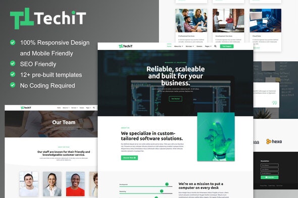 TechIT - Tech Company Elementor Template Kit