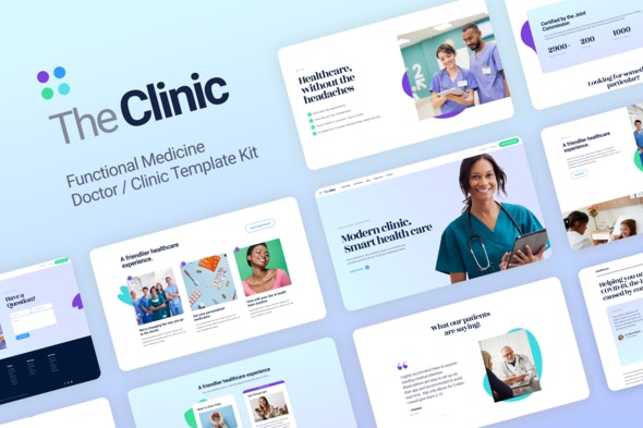 The Clinic - Health &amp; Medical Elementor Template Kit