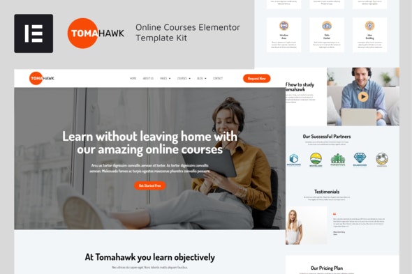 Tomahawk - Online Courses Elementor Template Kit