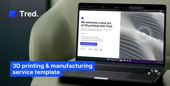 Tred - 3D Printing and Manufacturing Service Template