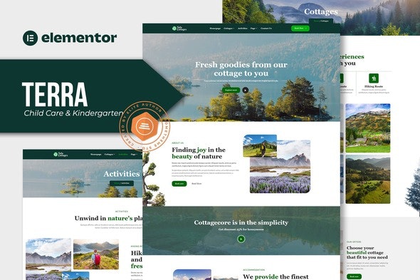Tula - Nature Cottages Elementor Template Kit
