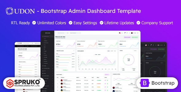 Udon - Admin Dashboard HTML Template