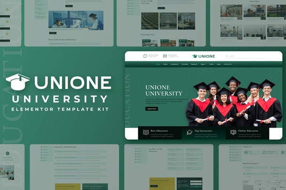 Unione - University Elementor Template Kit