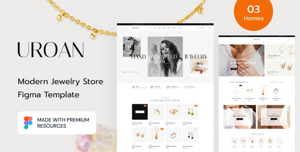 Uroan - Jewelry Store Figma Template