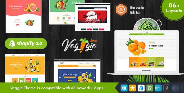 Veggie - Shopify Multi-Purpose Responsive Theme for Organics, Fresh Farming Fruits &amp; Foods