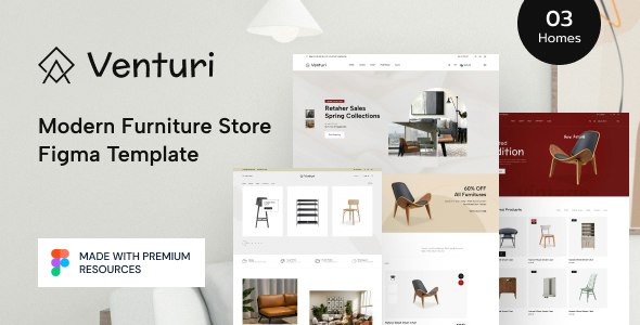Venturi - Furniture Store Figma Template