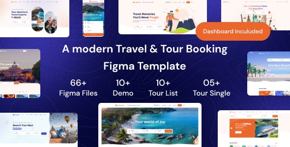 ViaTours - Travel &amp; Tour Agency Figma Template