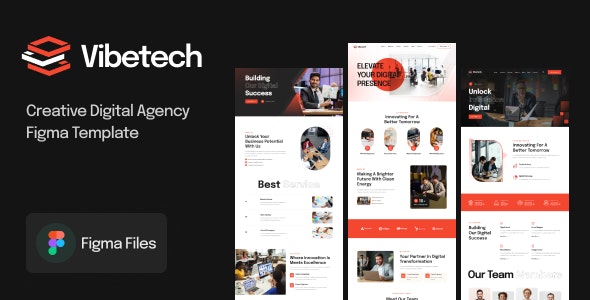 Vibetech - Creative Digital Agency Figma Template