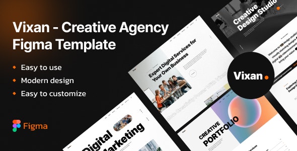 Vixan - Creative agency figma template
