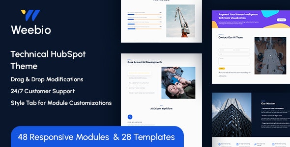 Weebio Technical HubSpot Theme