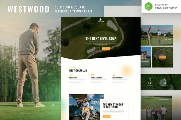Westwood – Golf Club &amp; Course Elementor Template Kit