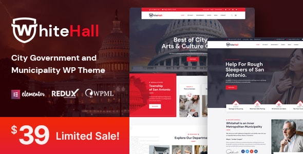 White Hall - Municipal and Government WordPress Theme