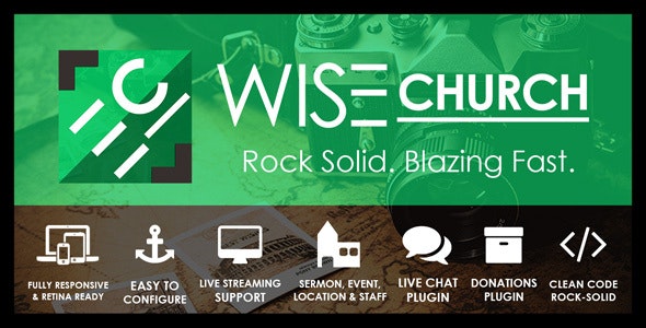Wise Church | Multi-Purpose Online Ministry WordPress Theme