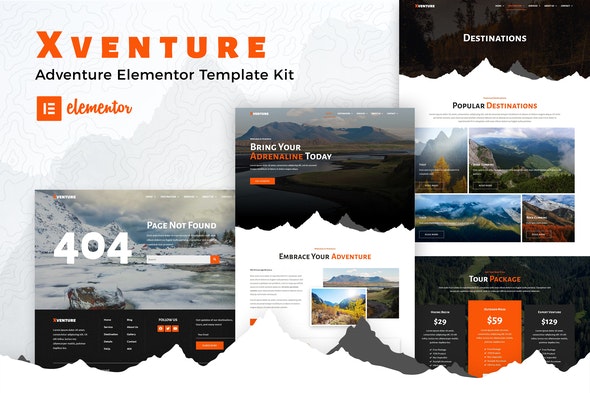 Xventure - Travel Elementor Template Kit
