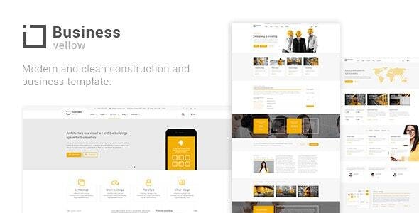 Yellow Business - Construction Drupal Theme