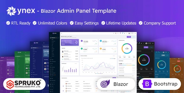 Ynex - Blazor Server Bootstrap Admin Template