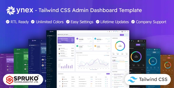 Ynex – Tailwind CSS Dashboard Template