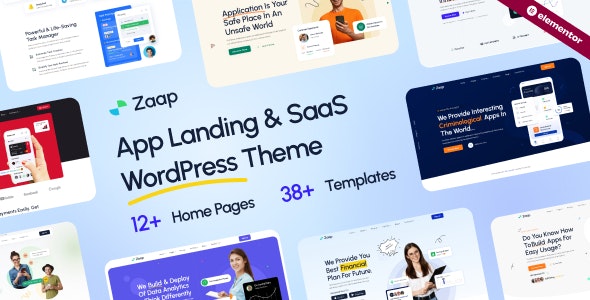 Zaap - SaaS &amp; App WordPress Theme