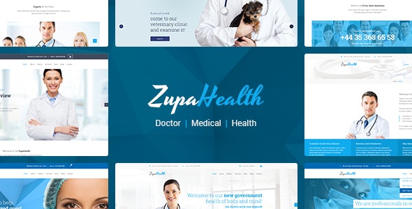 ZupaHealth – Medical and Health Joomla Template