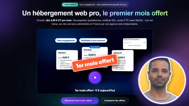 Aperçu de la vidéo : hébergement web Websource, Drupal installé en un clic